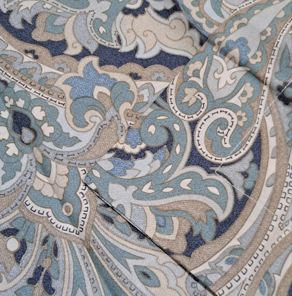 Pottery Barn McKenna Blue Paisley Standard Sham Organic Cotton